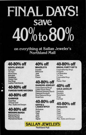 Sallan Jewelers - Aug 1978 Sale (newer photo)